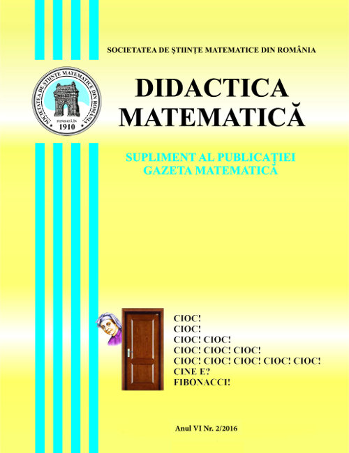Didactica Matematica - nr. 2/2016