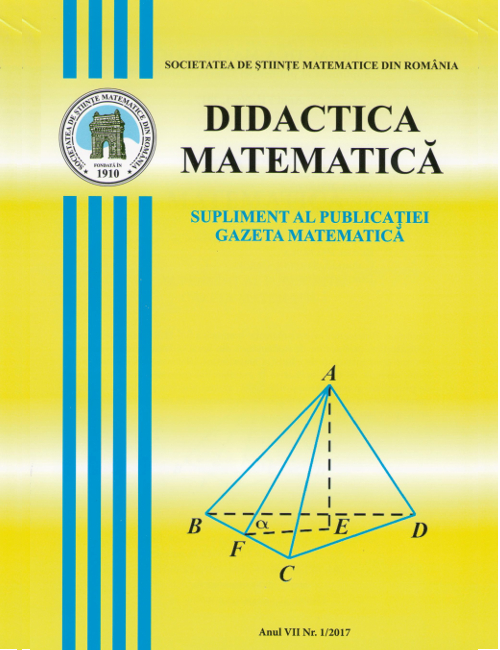 Didactica Matematica - nr. 1/2017