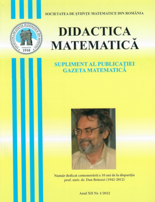 Didactica Matematica - nr. 1/2022