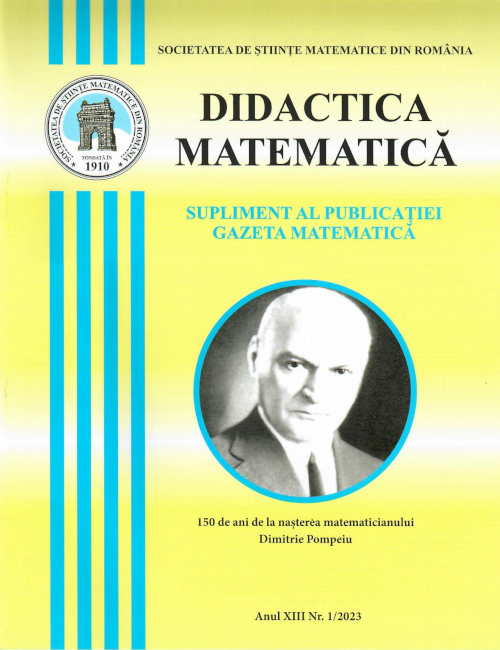 Didactica Matematica - nr. 1/2023